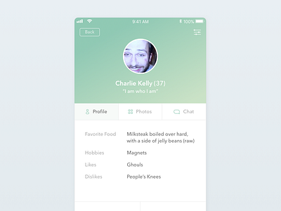 Daily UI - 006 -  User Profile