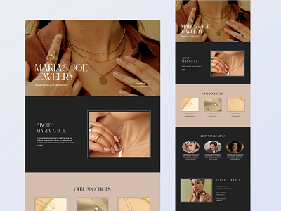 Jewellery Website branding ecommerce ui