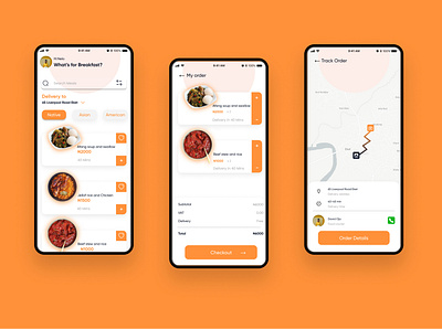 FOOD DELIVERY APP FRAME 2 design ui