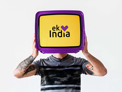 Ek India branding design graphic design logo