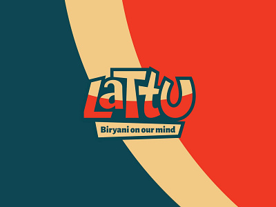 Lattu Biryani branding design graphic design illustration logo typography