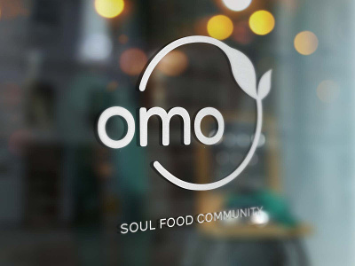 OMO Cafe branding design illustration logo typography