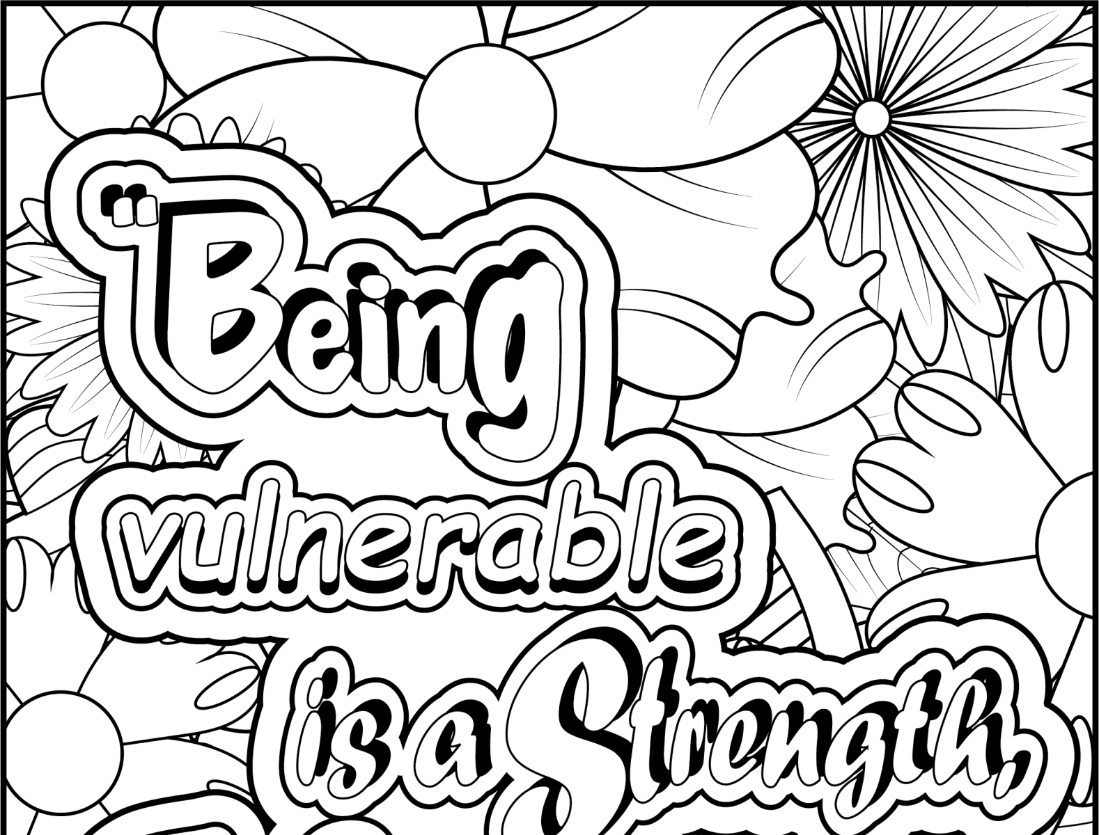 Inspirational Quotes Coloring Page by Design Creator Press on Dribbble