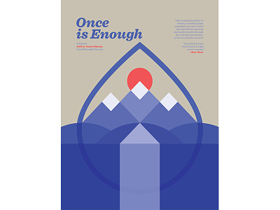 Once is Enough Poster geometry poster thick lines
