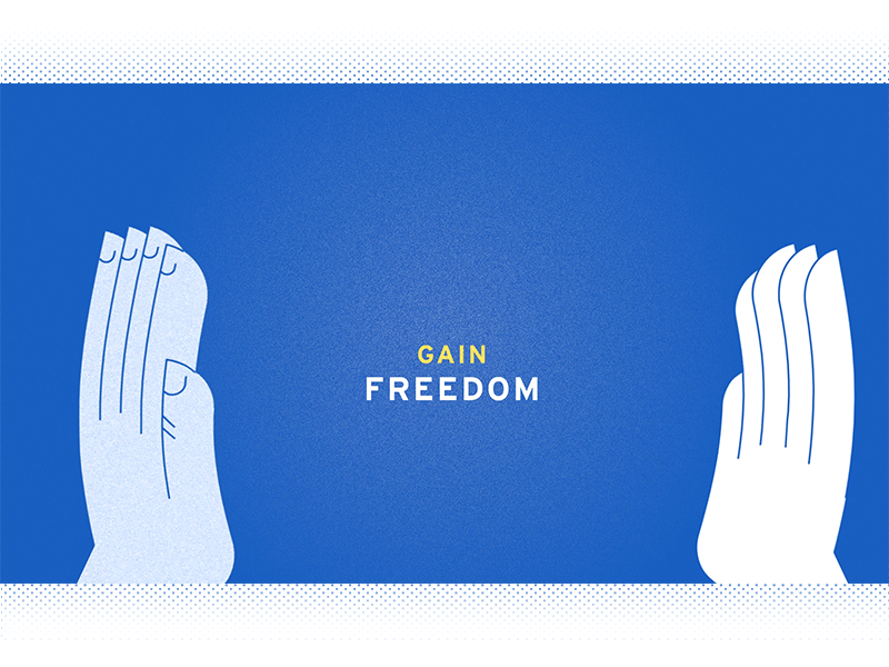High fives y'all blue freedom hand hands high five motion motion graphics