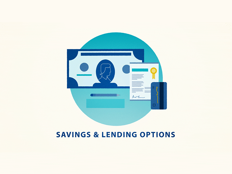 Technology to Savings and Lending blue computer dollar icons money technology