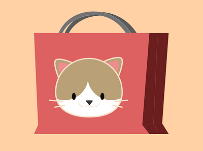 Cat Bag Logo bag cat cats paperbag