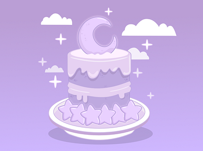 Midnight Cake cake pastel purple
