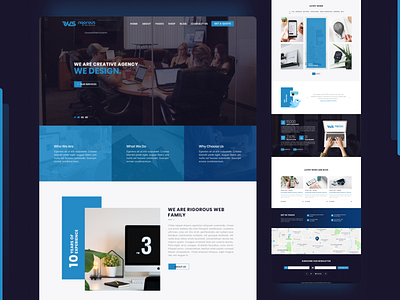 Rigorous Web Services - Creative Agency ai branding design illustration psd ui vector website