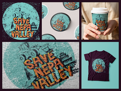 Save Nepa Valley ai figma graffiti design graphic design illustration logo psd vector