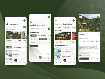 Travel Mobile App Design ai app design figma kit mobile psd travel ui vector