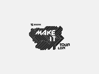 Bserk Make IT Tour ali adams branding bserk design digital logo portfolio sports tour web website