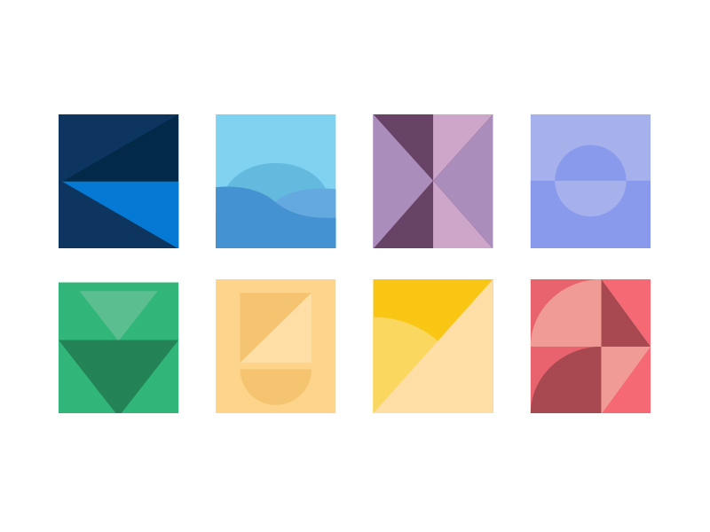 Material Shapes Exploration illustration icon icon design icons material design google design material shapes branding ali adams