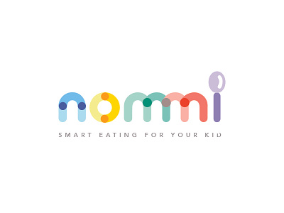 Nommi Logo branding kids logo