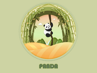 Panda design illustration