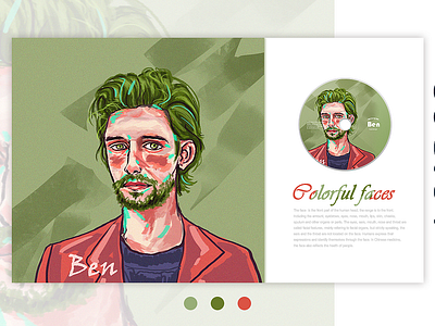 Colorful faces branding character design color design drawing illustration ui