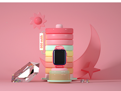 360＆Sw Arovski branding c4d design illustration type