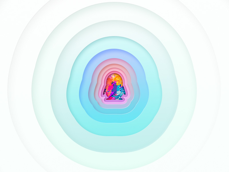 QQ Logo Rainbow by Joel on Dribbble