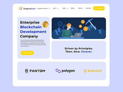 EngineCoin app branding design graphic design illustration logo typography ui ux vector