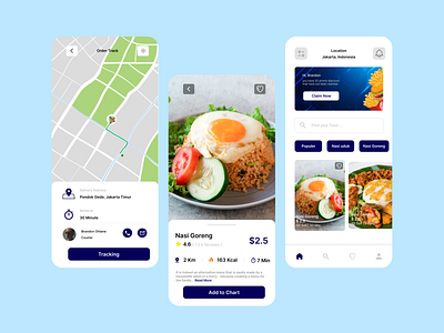 Cube - Food Delivery App Design app branding design graphic design illustration logo typography ui ux vector