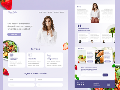 Nutritionist Website design nutritionist ui webdesign