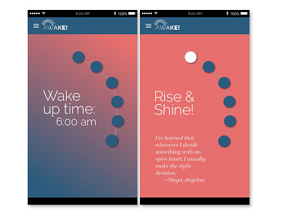 Awake App app design branding logo design uxui design