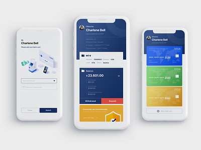 Financial Transactions-User Center brand branding clean color design financial financial app financial services illustration simple ui ux