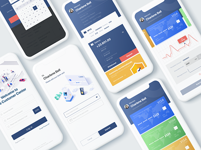 Financial Transactions-User Center agency app app design branding clean finance financial app illustration simple ui ux