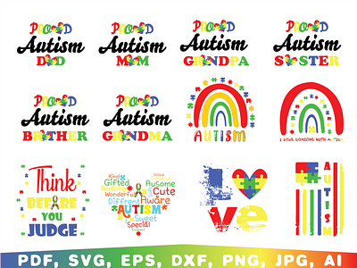 Autism, Autism awareness design graphic design illustration puzzle vector