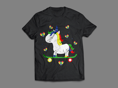 Autism, Unicorn autism children design graphic design illustration kids t shirt unicorn vector