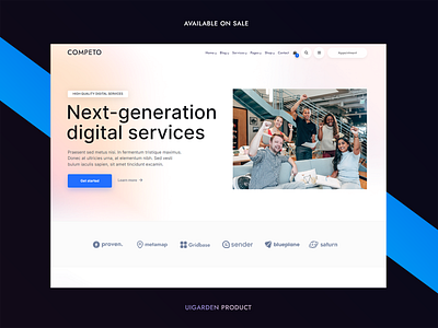 Modern digital agency template agency elementor modern wordpress