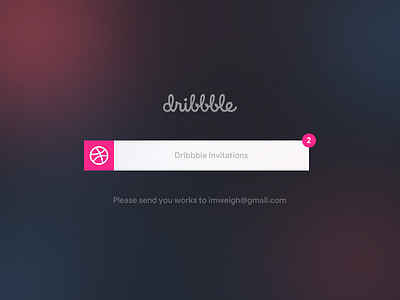 2 Dribbble Invitations invite