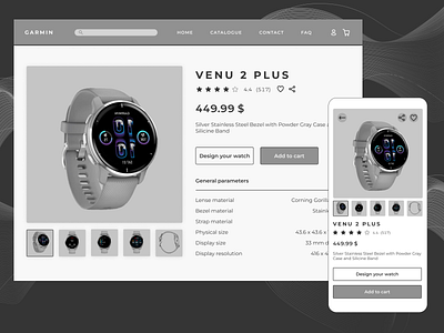 Watch store concept concept design shop store uidesign watch webdesign