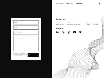 Feedback form concept black and white concept design feedback form form ui ui design uidesign webdesign