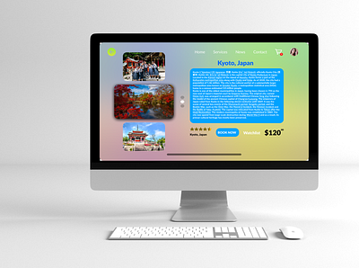 UI Vacation App Mock Up app branding design graphic design illustration ui ux