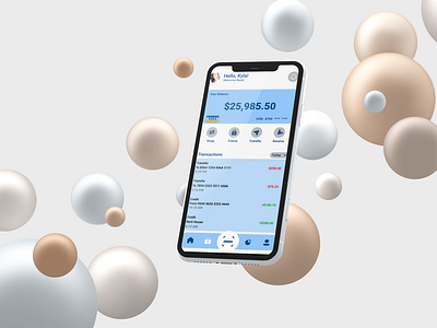 Personal Banking App Mock Up