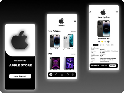 Apple Store App concept app apple branding design graphic design illustration ipad iphone logo store typography ui ux vector