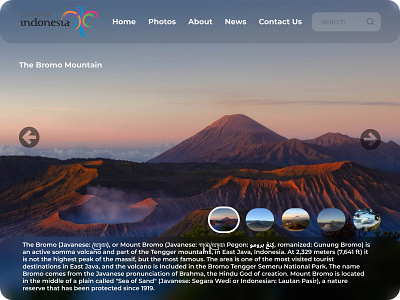 Pesona Indonesia Website concept