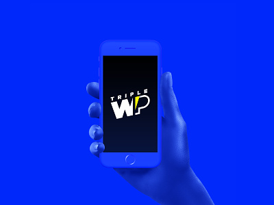 TripleWP: Logo On iPhone branding iphone logo mockup technology vector