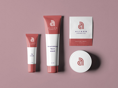 Alison Cosmetics: Packaging branding cosmetics logo packaging vector