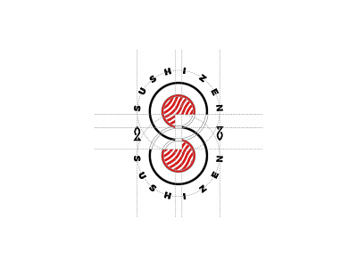 Sushi Zen: Logo Grid branding logo logo grid restaurant sushi vector