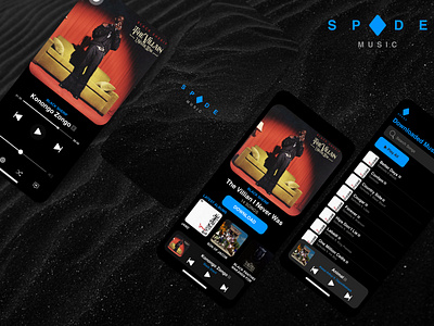 Spade Music App app ui ux