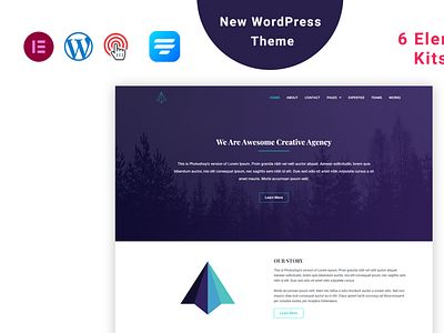 Agency- Simple Agency One page WordPress Theme landing page wordpress theme