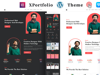 Portfolio WordPress Theme html template landing page wordpress theme