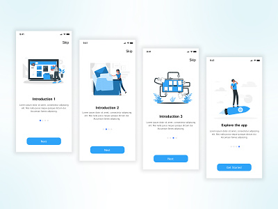 Onboarding / Introduction  Screen Design