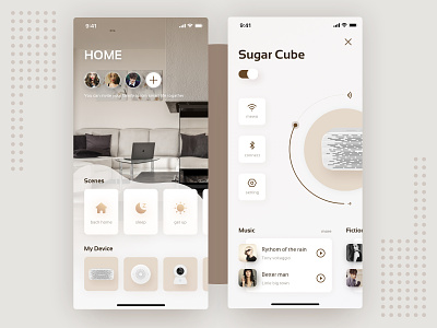 Smart home APP app design interface smart smart home ui
