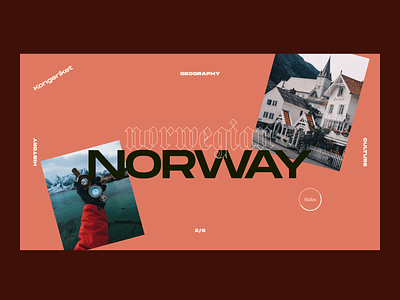Norway ✶ Country Guide Page & User Interaction Design country web cultures eddesignme elsalvador font design history homepage design interaction design norway country typedesign user experience user guide user interface