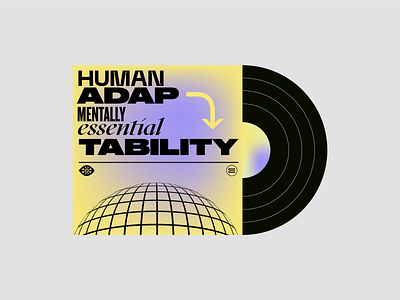 Adaptability — Vinyl Cover brand identity concept art eddesignme el salvador humanity lettering mentally monogram logo simplicity vinyl cover