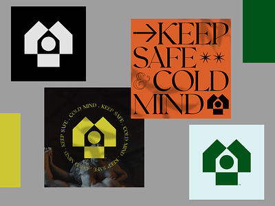 KEEP SAFE ⤷ COLD MIND abstract logo brand identity cold mind concept art eddesignme el salvador keep safe logotype design monogram symbol
