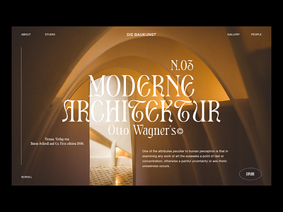 Modern Architektur® — N.03 architecture eddesignme el salvador font exploration homepage user interaction web design